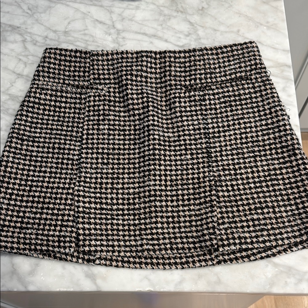 Astr the label tweed mini skirt medium